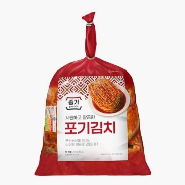 종가 시원하고 깔끔한 포기김치 5kg 자취 엄마반찬 캠핑 여행 김장