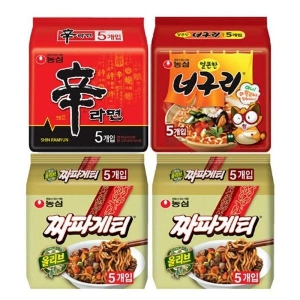 신라면 5입 + 너구리 5입 + 짜파게티 10입