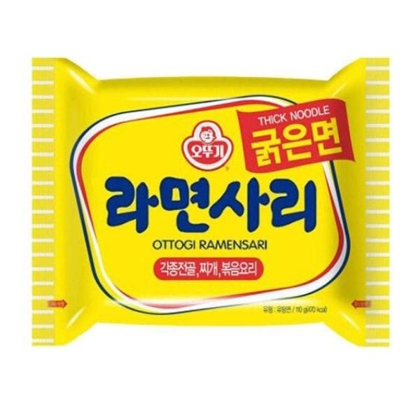 오뚜기 라면사리 굵은면 기숙사 자취생 회사 110g 40개