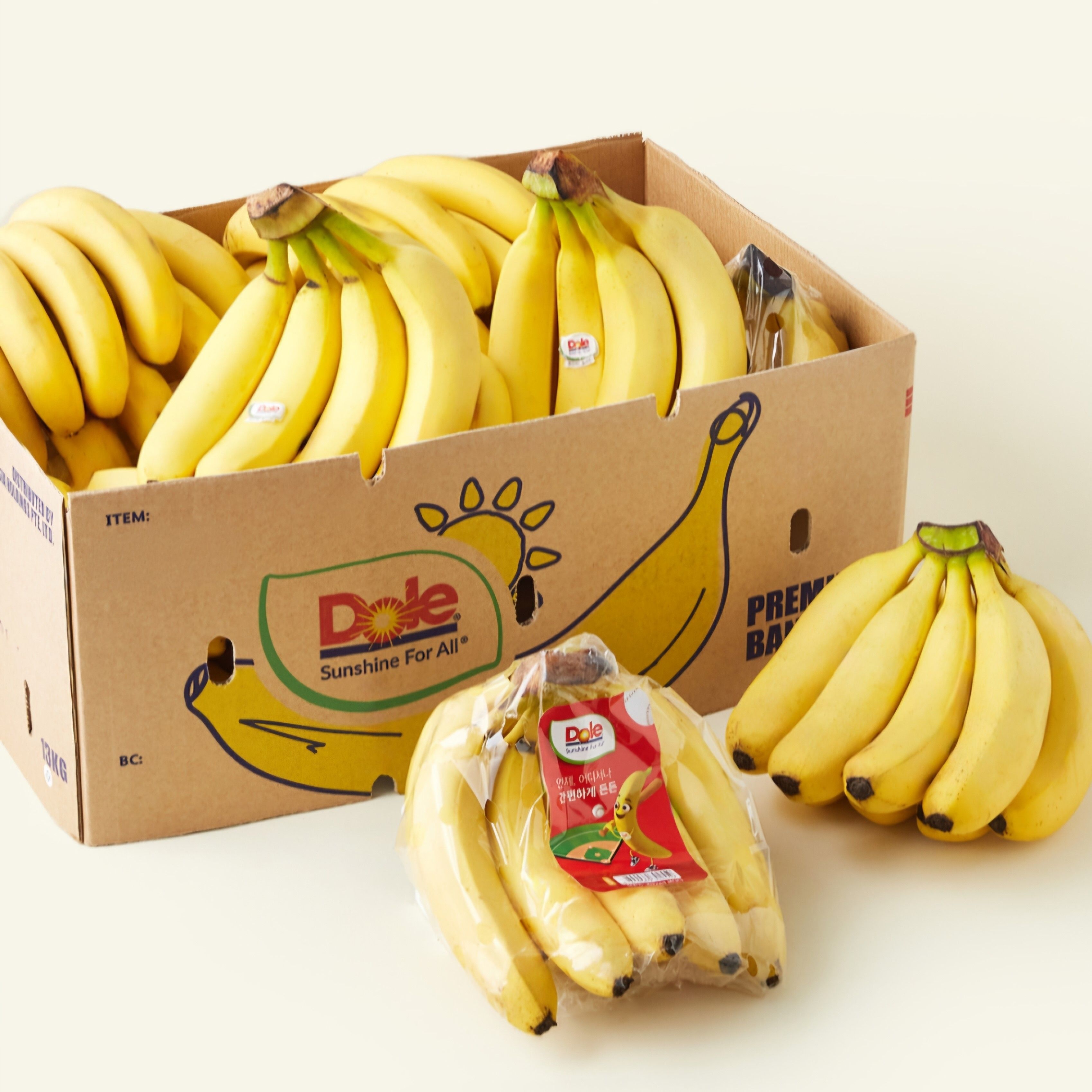 Dole 바나나 13kg 1BOX (10-18개입) [원산지:필리핀]