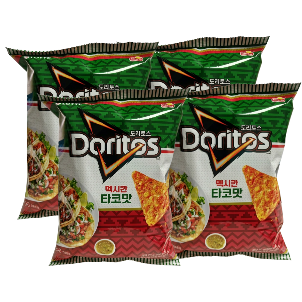 롯데 롯데리아 롯데 도리토스 맥시칸타코  70g x 4개