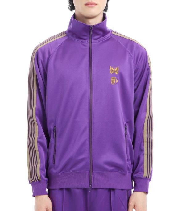 NEEDLES Needles x Kae Tanaka Track Jacket Poly Smooth - Purple QV427 니들스 카에 타나카 트랙 자켓 폴리 스무스 41591