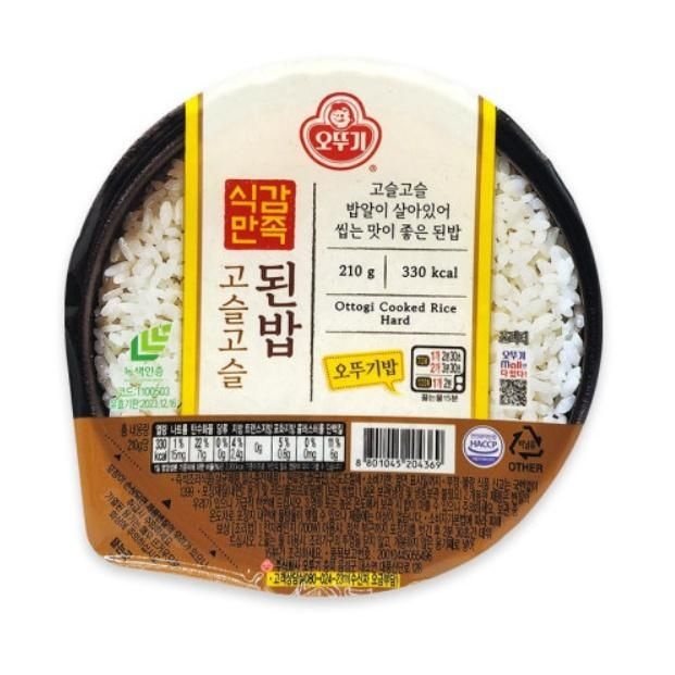 오뚜기 오뚜기밥 식감만족 고슬고슬된밥 자취 야식 캠핑 210g 36개
