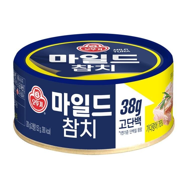오뚜기 오뚜기참치 마일드 캠핑 자취 혼밥 200g 36개