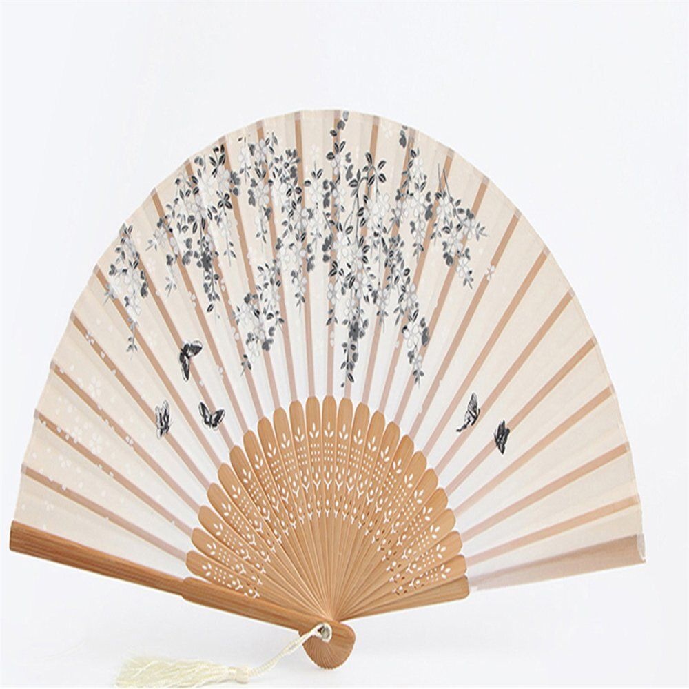 Minqing Top Arts & Crafts Co., Ltd. / ㈜Tree 루나픽스 휴대용부채 여름부채 대나무 부채 (수묵화/화이트블랙)