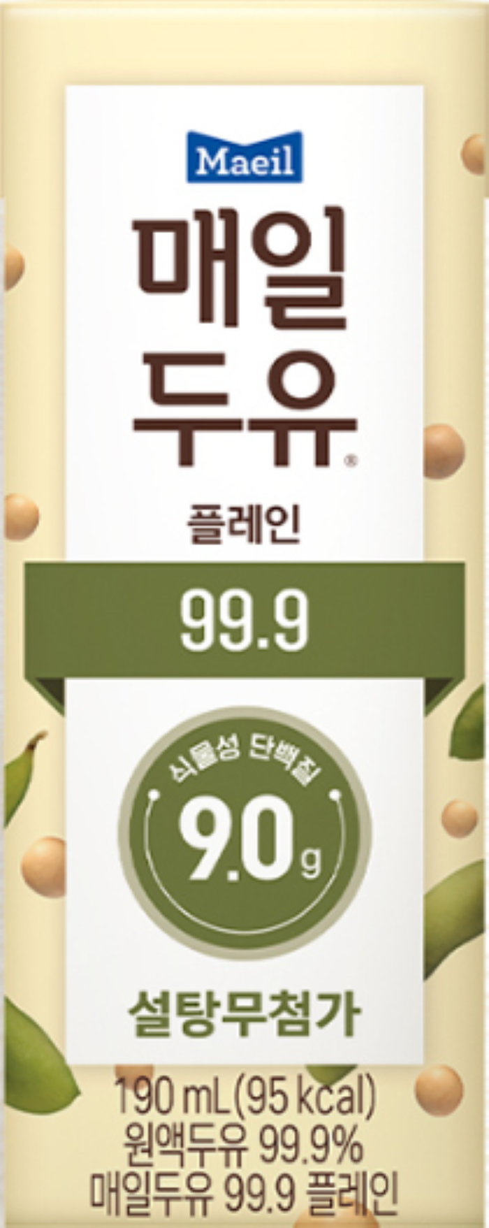 매일두유 99.9 플레인 저당 190ml 48팩 1개