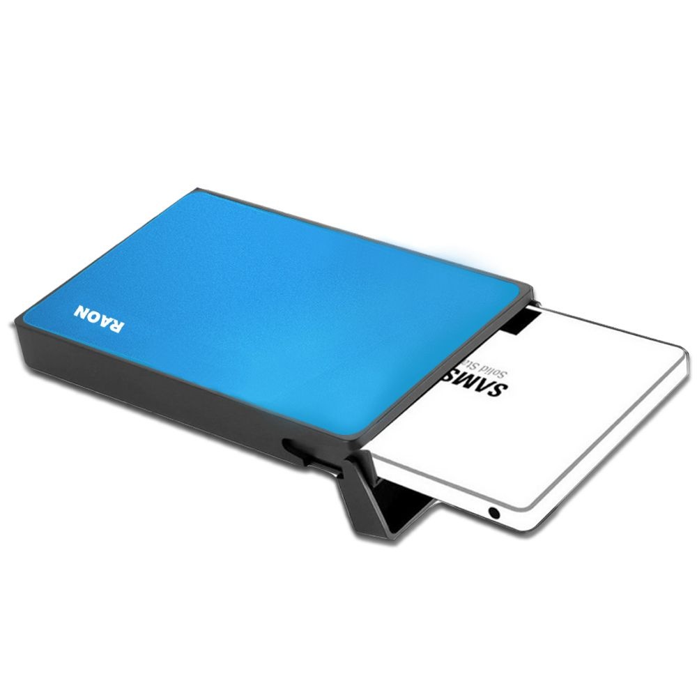 (현대Hmall) 라온 HC-V200 USB3.0 2.5인치 HDD SSD UASP 외장하드케이스 블루