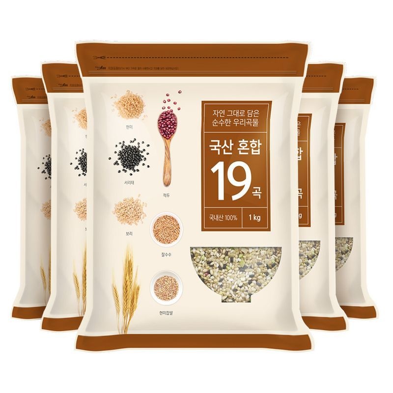 현대농산 국산 혼합 19곡 5kg (1kgx5봉)