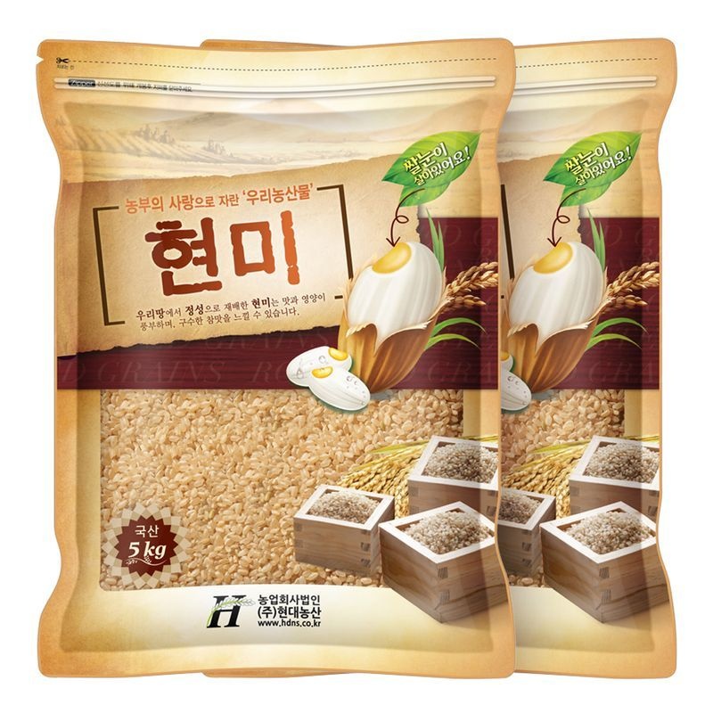 현대농산 국산 현미 10kg (5kgx2봉)