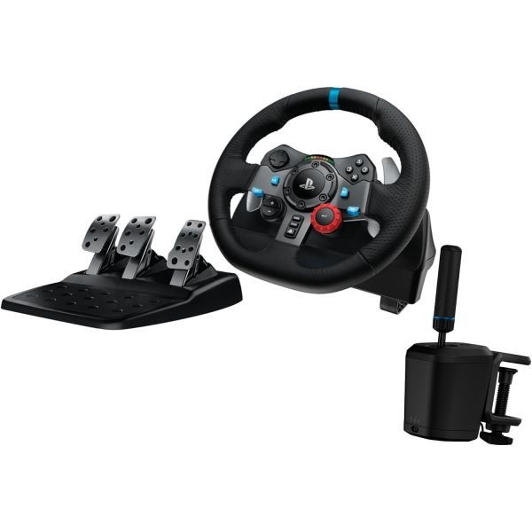 Logitech G [해외] 로지텍 G29 드라이빙 포스 레이싱 휠 RS 시프터 핸드브레이크 번들 PS5 PS4 PC 229992