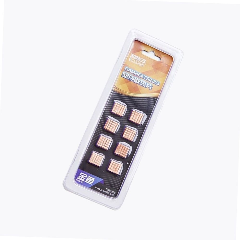 pc 튜닝 그래픽카드 램 구리 칩셋 방열판 써멀패드 부착형 8pcs 램방열판