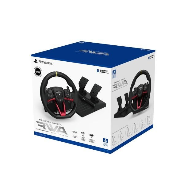 [해외] HORI 호리 무선 레이싱 휠 Apex 플레이스테이션 5 4 Windows 11 10 호환 274027