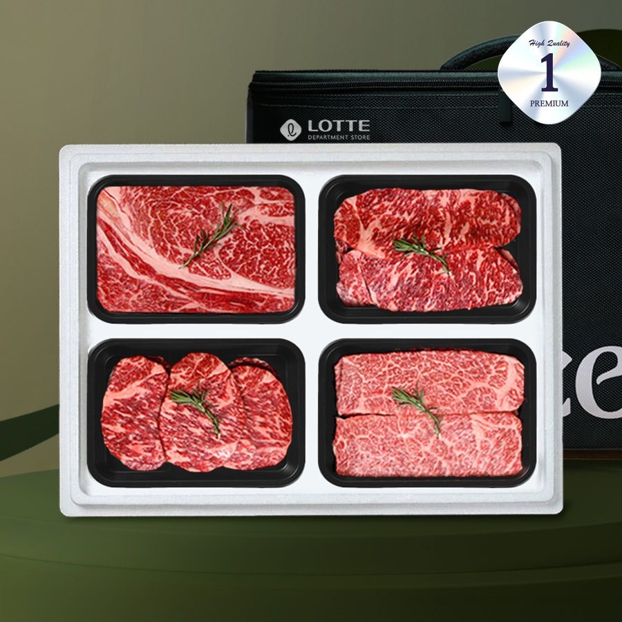온도씨 1등급 구이4호 한우세트(1.2kg,등/채/안/특,HACCP) (50개 이상)