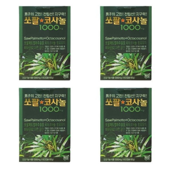 남진 쏘팔코사놀 쏘팔메토 1000mg x 60캡슐 4개입