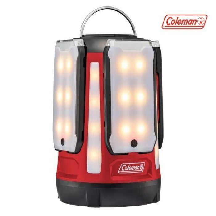 [해외] 콜맨 Coleman 쿼드 멀티 패널 랜턴 LED 캠핑 랜턴 레드 2218786