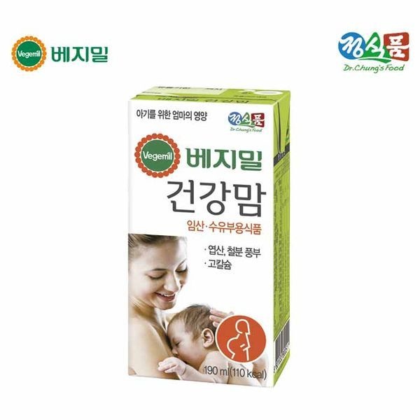 베지밀 건강 맘 두유 190mlx80