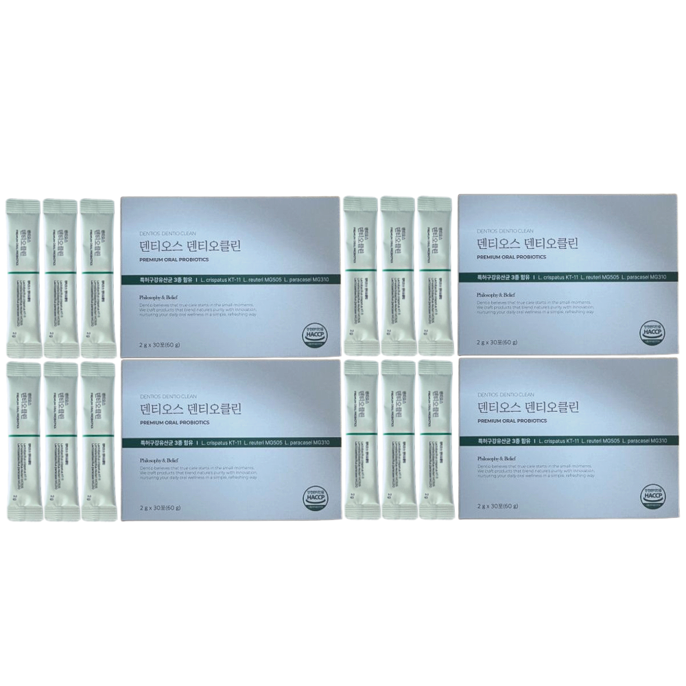 덴티오클린 구강유산균 분말 덴티오스 총 120포