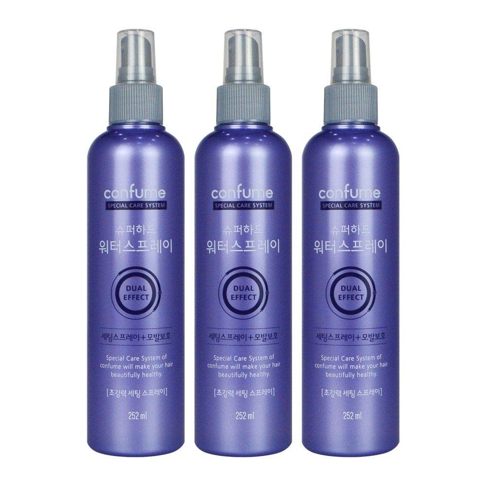 과일나라 컨퓸 슈퍼하드 워터 스프레이 252ml 3개