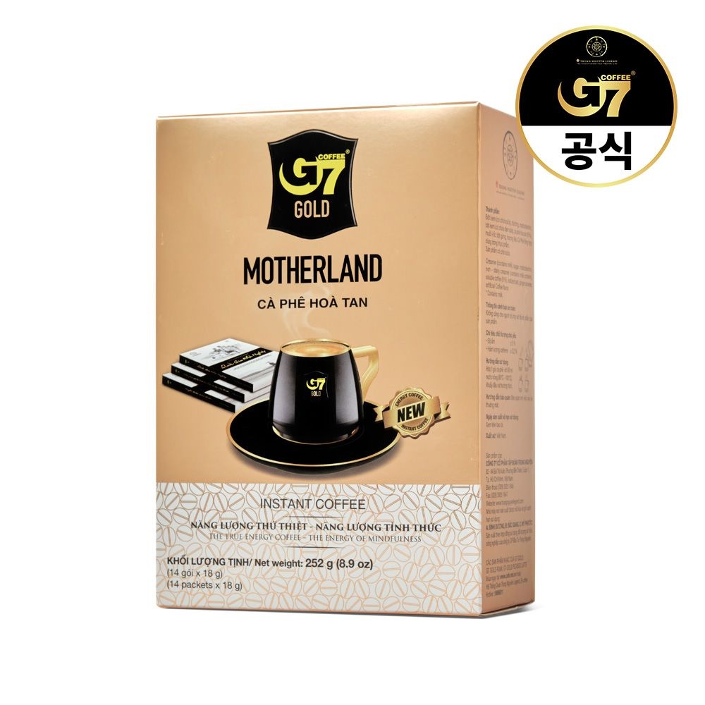 G7 커피 G7 골드 마더랜드 18g X 14개입 / 프리미엄 라떼 베트남커피