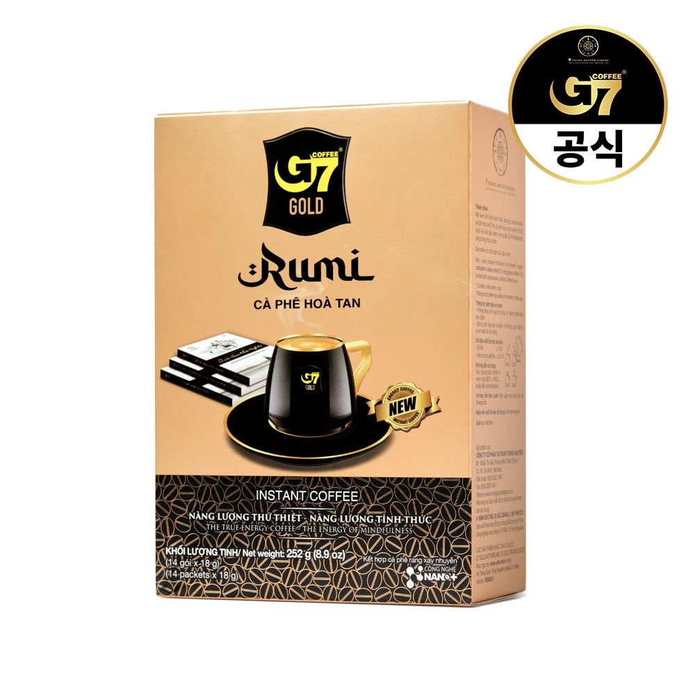 G7 커피 G7 골드 루미 18g X 14개입 / 프리미엄 라떼 베트남커피