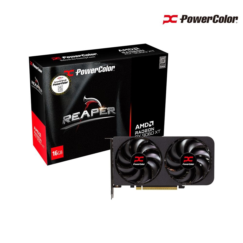 파워컬러 PowerColor 라데온 RX 9060 XT Hellhound OC D6 16GB 진화하는 하드웨어