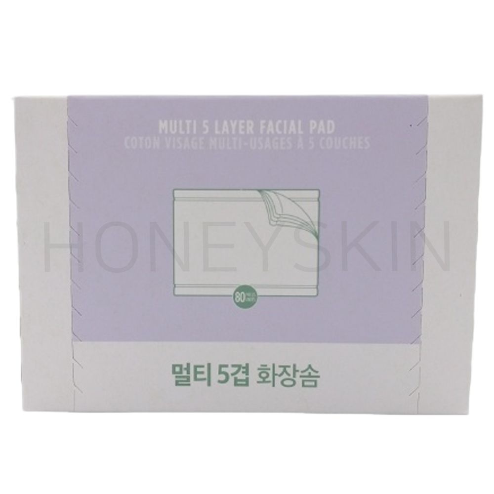 더페이스샵 데일리뷰티툴즈 멀티 5겹 화장솜 80매