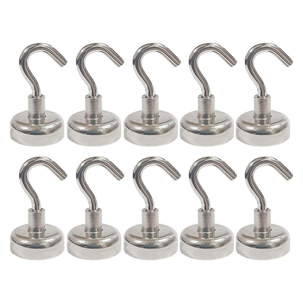 고리자석 20mm 1SET(10P) 초강력 네오디움 후크 자석