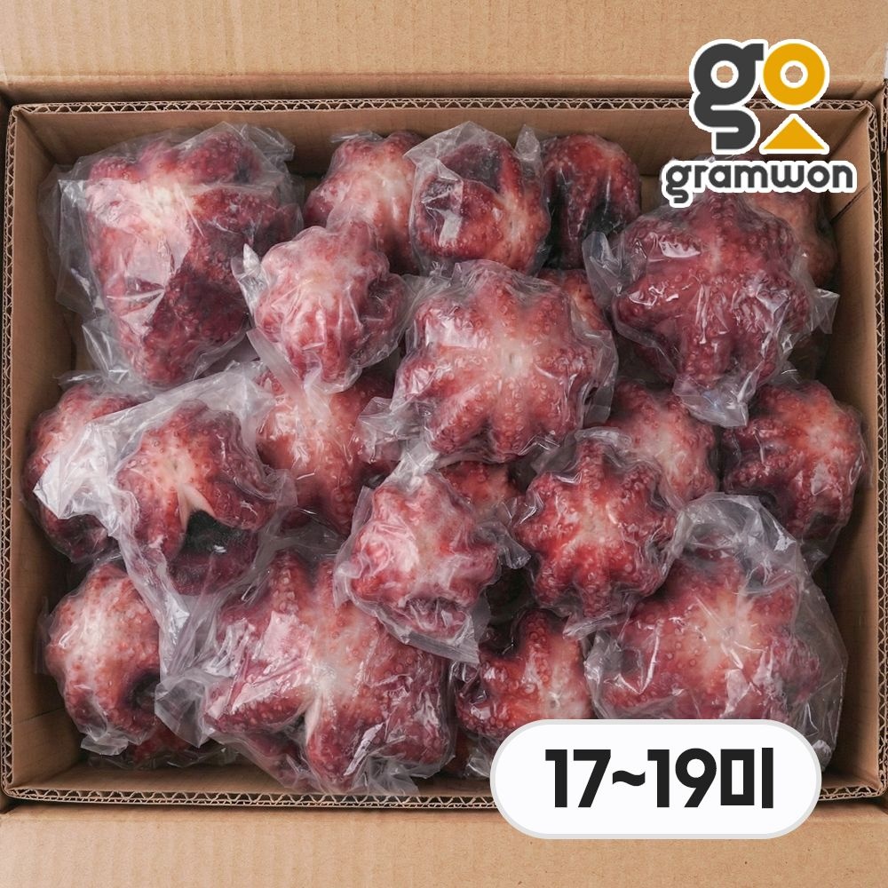 그램원 자숙문어 돌문어 10kg 18미(17~19미 내외) 냉동 숙회 제수용 왕문어 필리핀