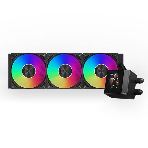 PCCOOLER CPS DC360 PRO ARGB DISPLAY 수냉쿨러 블랙