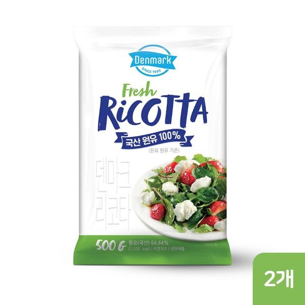 덴마크 동원 덴마크 후레쉬 리코타 치즈 500g x 2개