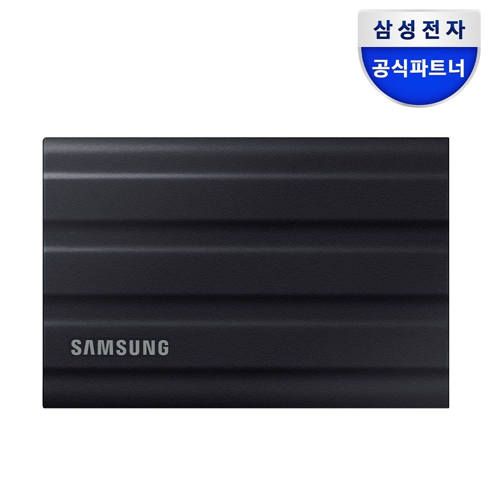 삼성전자 [파우치증정]삼성전자 공식인증 포터블 외장SSD T7실드 4TB 블랙 MU-PE4T0S/WW(정품) NK1