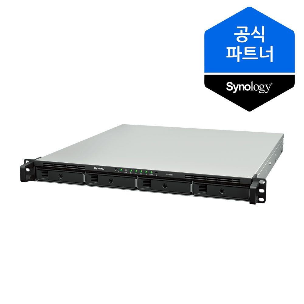 [오늘출발] 시놀로지 [10% 카드할인] 시놀로지 나스 RS826+ 4베이 NAS 랙마운트 서버 스토리지 (하드미포함)