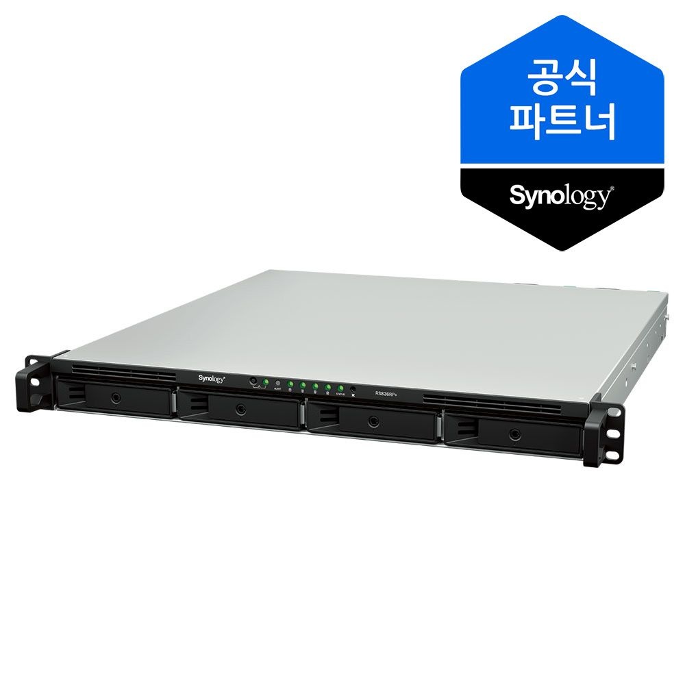 [오늘출발] 시놀로지 [10% 카드할인] 시놀로지 나스 RS826RP+ 4베이 NAS 랙마운트 서버 스토리지 (하드미포함)