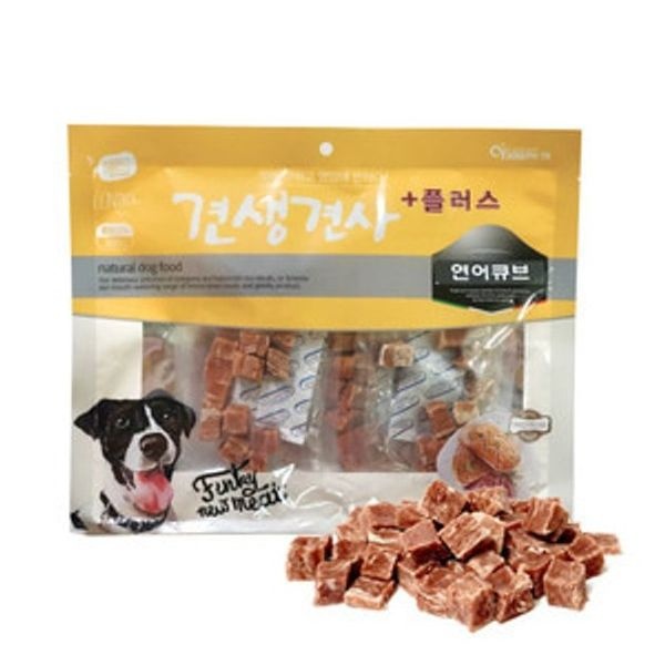 플러스 연어 슬라이스 300g 강아지 애견 간식