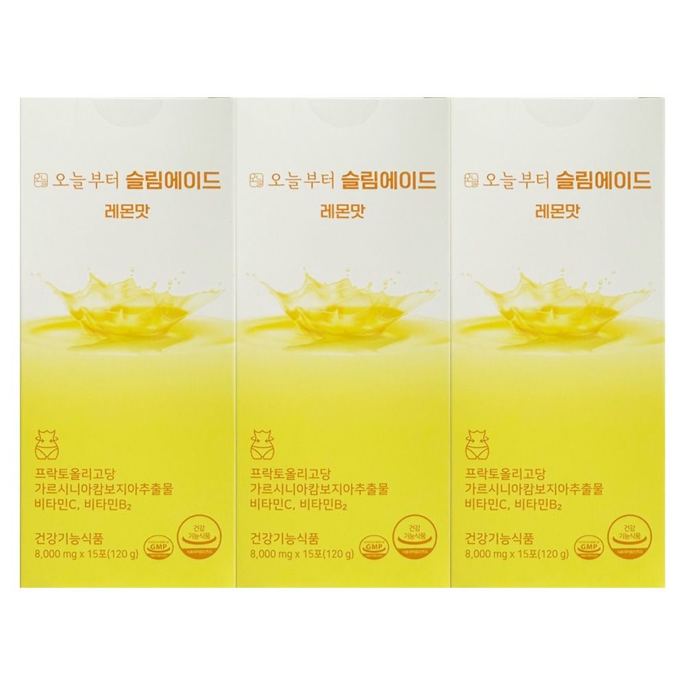 오늘부터 슬림에이드 레몬맛 8000mg x 15포 3개 / 써클
