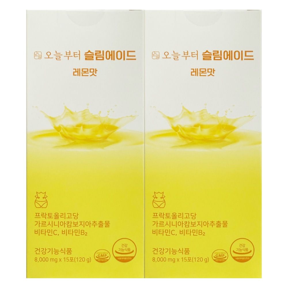 오늘부터 슬림에이드 레몬맛 8000mg x 15포 2개 / 써클