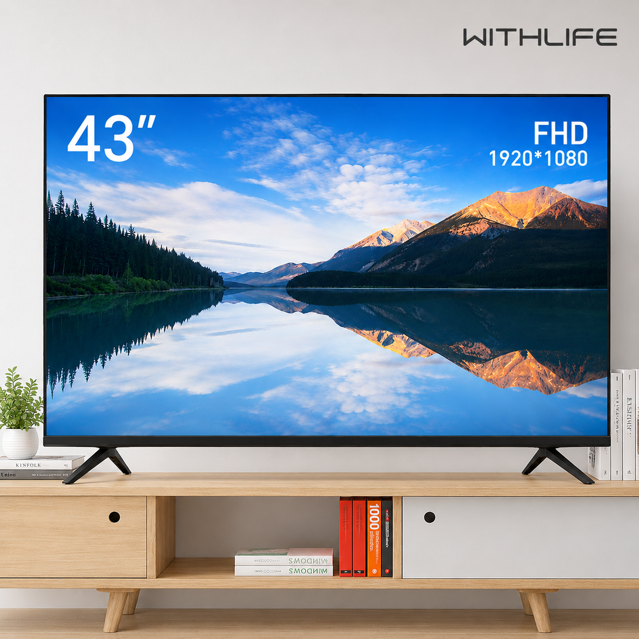 [오늘출발] 위드라이프 43인치 FHD TV 스마트겸용 일반IP 고화질 LED 티비