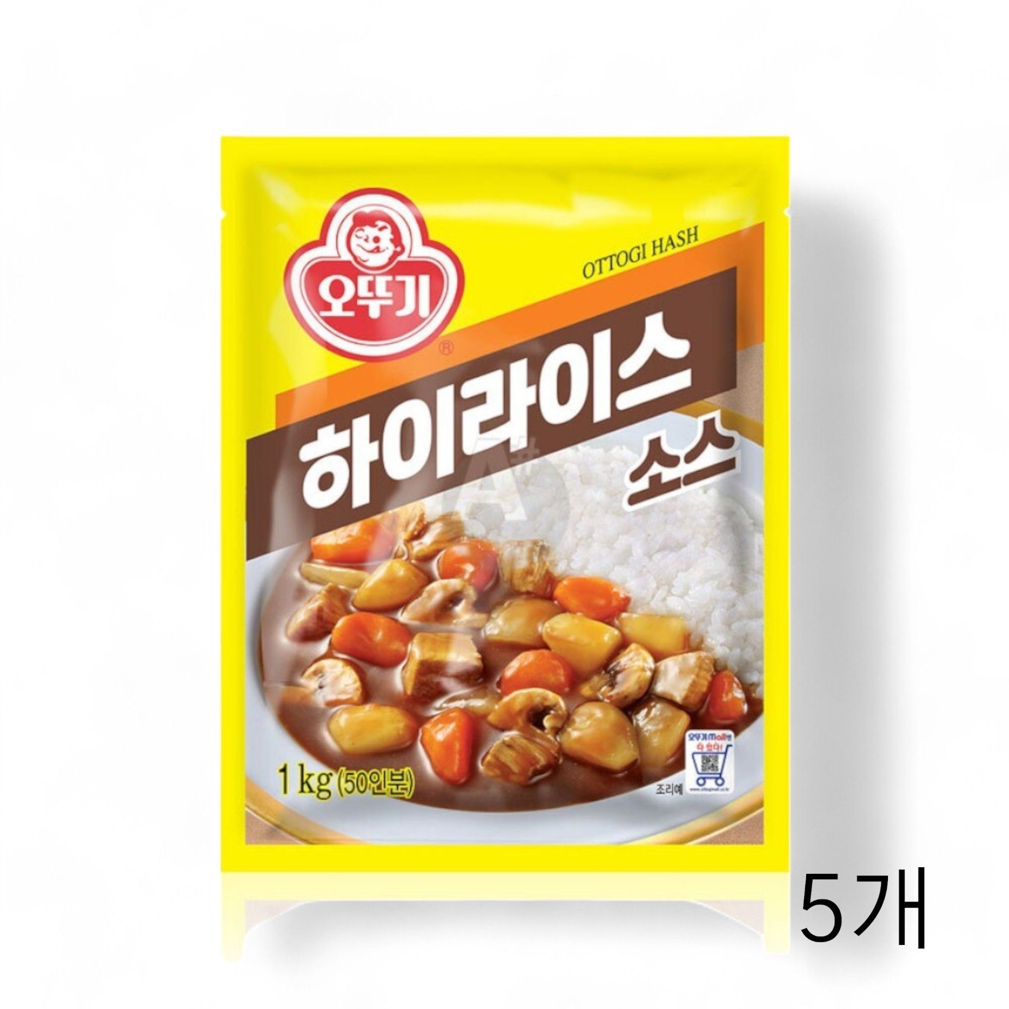 오뚜기 하이라이스 소스 1kg X 5개 하이라이스가루