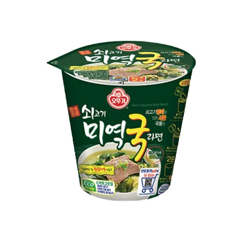 오뚜기 쇠고기 미역국라면 컵 6입 x 2개