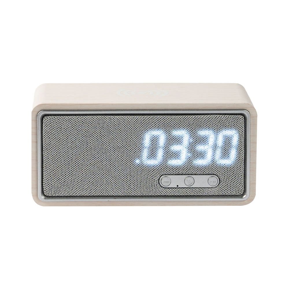 PLEIGO  3in1 15W 고속무선충전 탁상 알람시계 블루투스 스피커  BS55