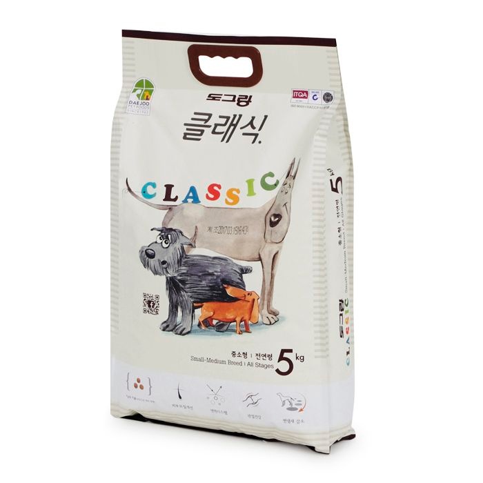 도그랑 클래식 5kg 전연령 중소형 강아지 사료