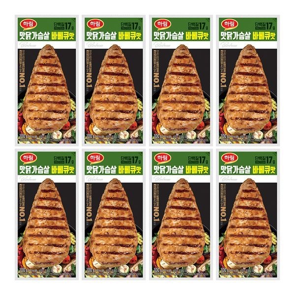 하림 맛닭가슴살바베큐맛 100g 8봉