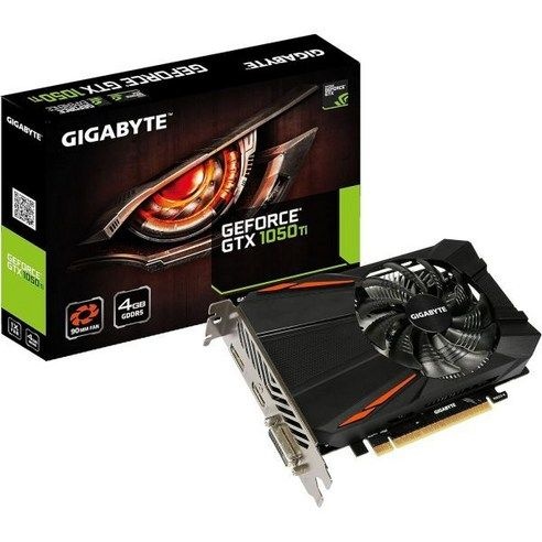 기가바이트 그래픽 카드 - 지포스 GTX 1050 Ti OC 4GB GDDR5, Boost Clock 1430 MHz_4GB