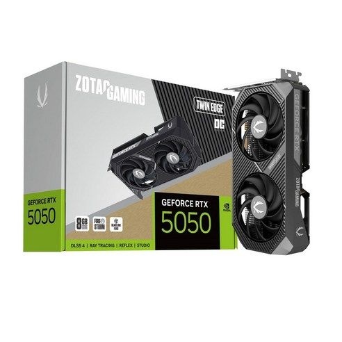 ZOTAC GAMING GeForce RTX 5050 Twin Edge OC 8GB 그래픽 보드 ZT-B50500H-10M VD9277