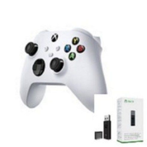 XBOX 정품 컨트롤러 4세대 로봇화이트 + 리시버 정품 새제품, 1개