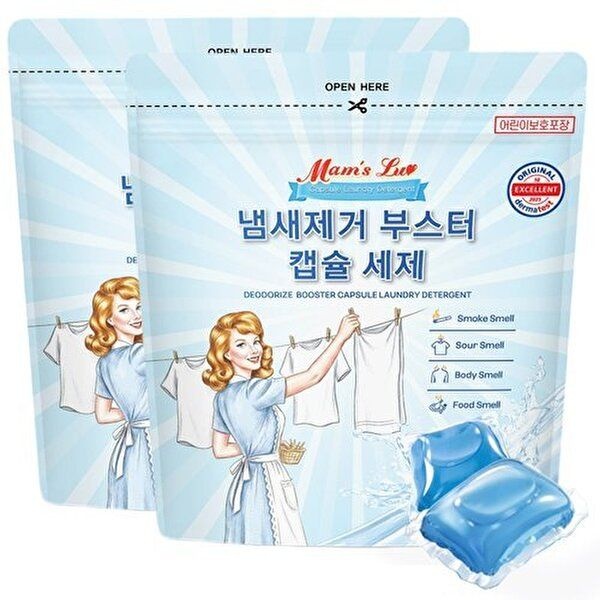 [맘스럽]맘스럽 냄새제거 부스터 캡슐세제 2개