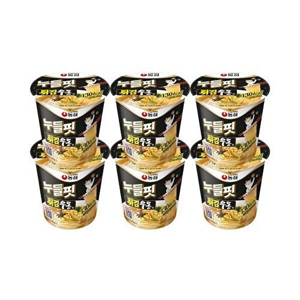[너만아는과자점]농심 누들핏 튀김우동맛 35.5g x 6개 / 저칼로리 컵라면 소컵