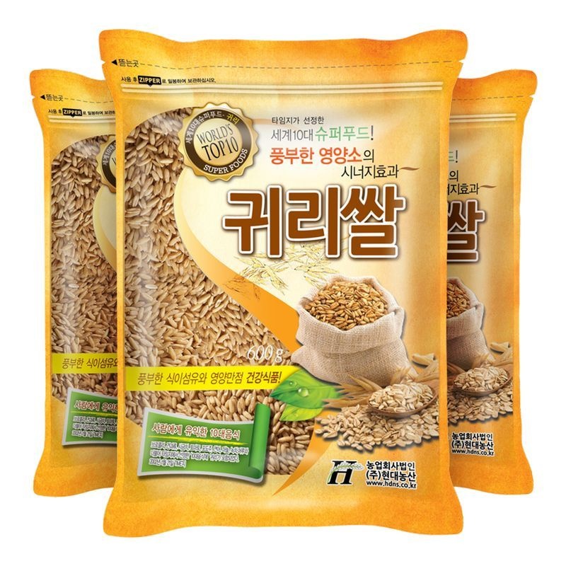 현대농산 수입 귀리 1.8kg (600gx3봉)