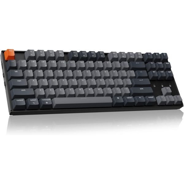 [해외] Keychron 키크론 K8 텐키리스 무선 기계식 키보드 Mac용 화이트 백라이트 블루투스 멀티태스킹 Windows용 Type C 유선 게