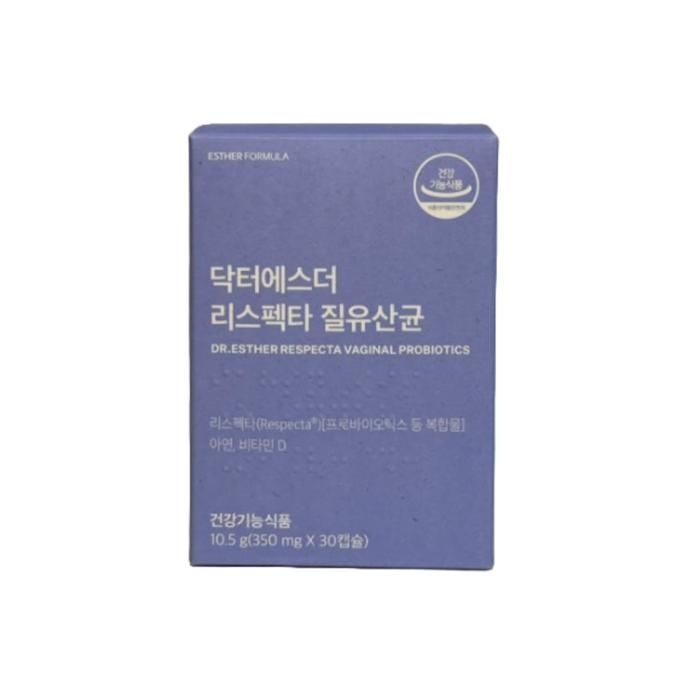 [에스더포뮬러] 닥터에스더 리스펙타 질유산균 350mg x 30캡슐 1개 /SJ